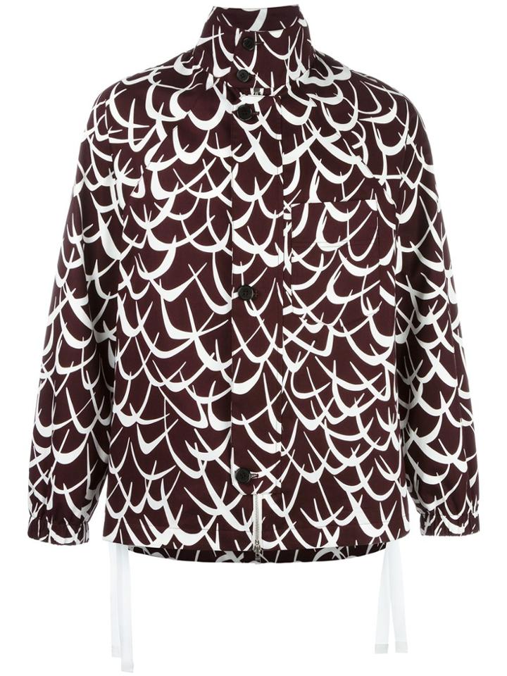 Marni Geometric Jacket - Red