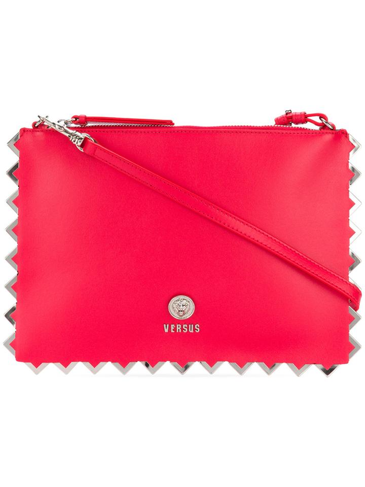 Versus Metallic Border Clutch - Red