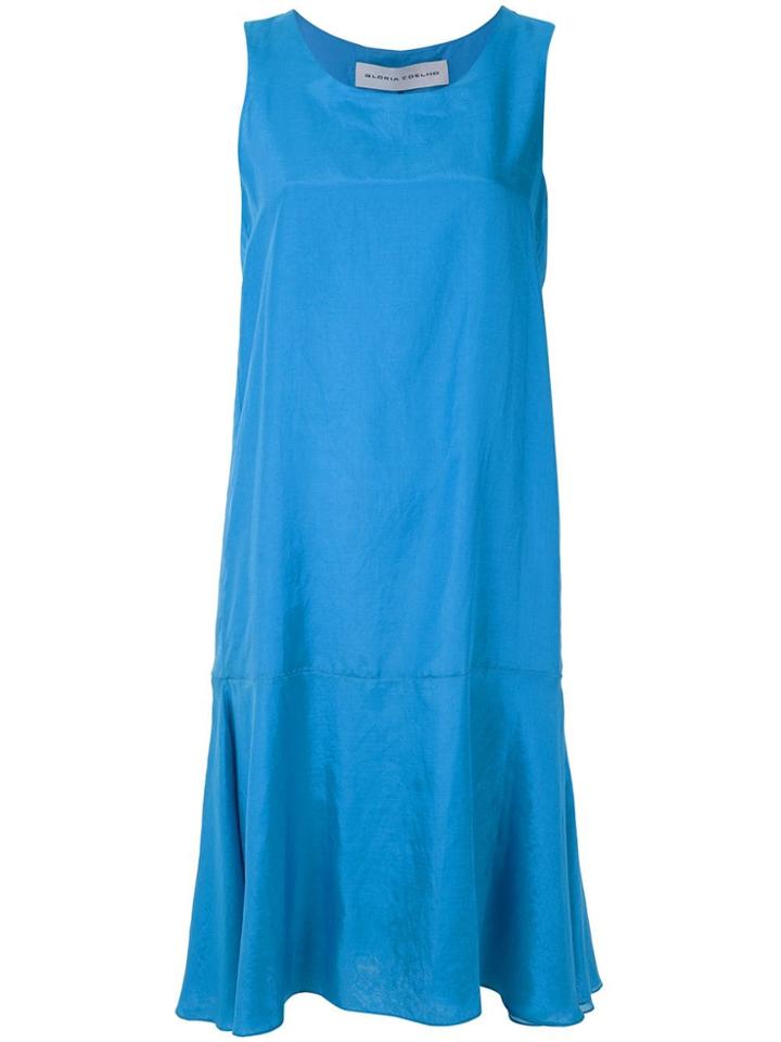 Gloria Coelho Knee High Straight Dress - Blue