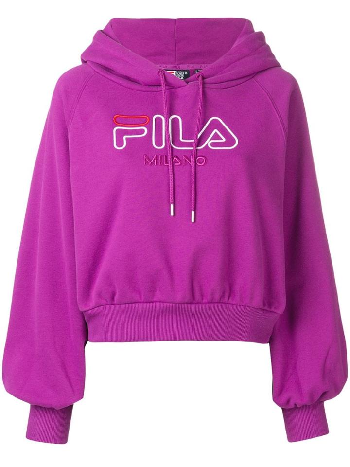 Fila Classic Brand Hoodie - Purple