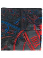 Etro - Printed Scarf - Men - Silk/wool - One Size, Grey, Silk/wool