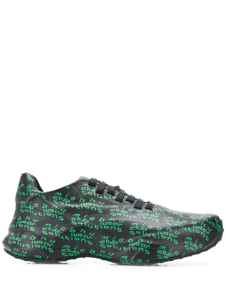 Misbhv Leather Lace-up Sneakers - Black