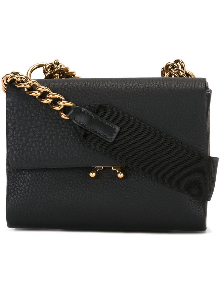 Marni 'wallet' Shoulder Bag, Women's, Black, Calf Leather