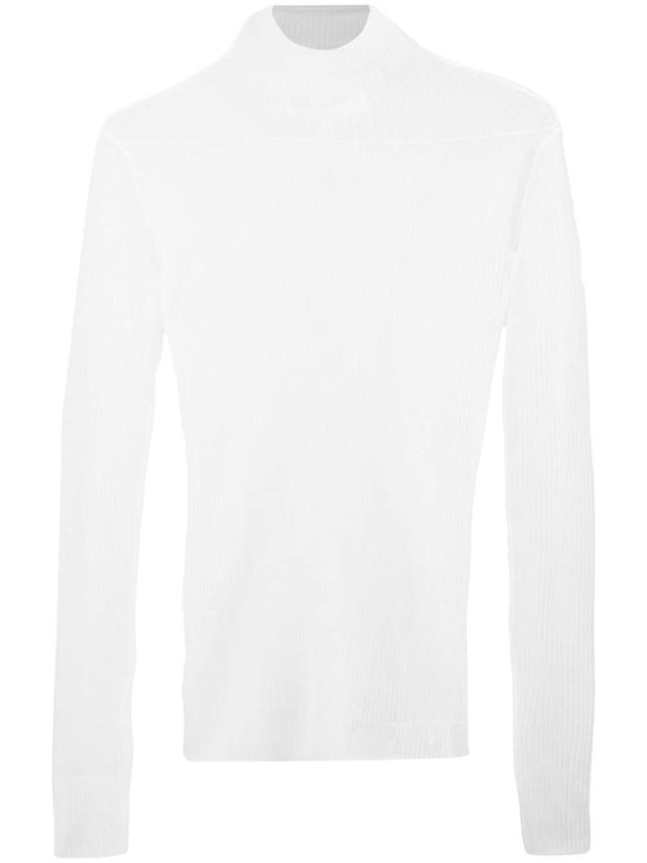 Dion Lee Sheer Knit Top - White