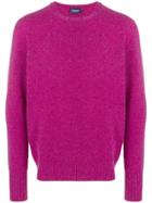 Drumohr Long-sleeve Fitted Sweater - Purple