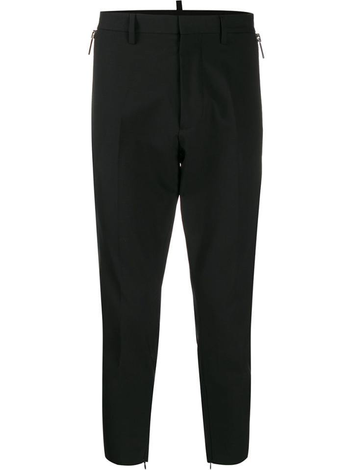 Dsquared2 Tapered Tailored Trousers - Black