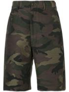 Junya Watanabe Man Camouflage Print Bermuda Shorts - Green