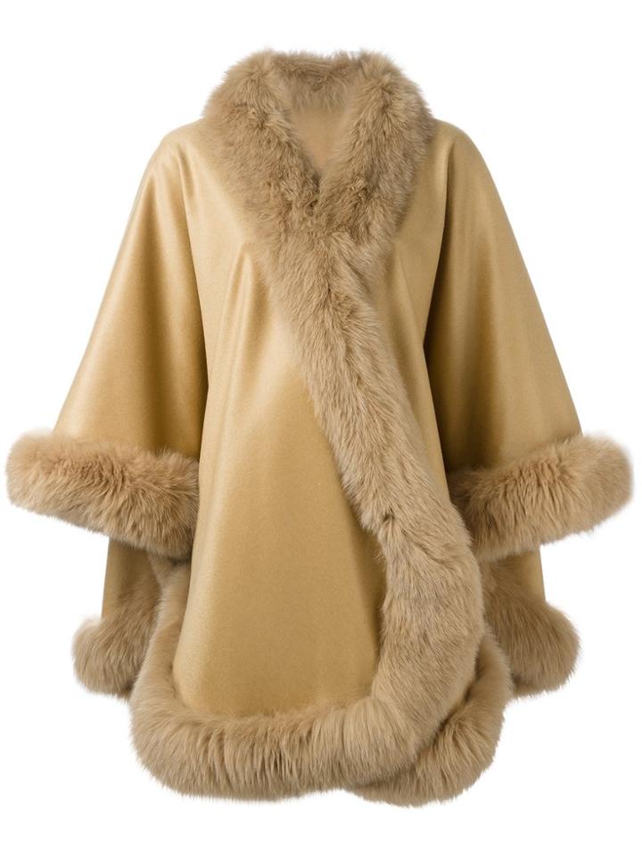 Liska Cashmere Cape - Nude & Neutrals