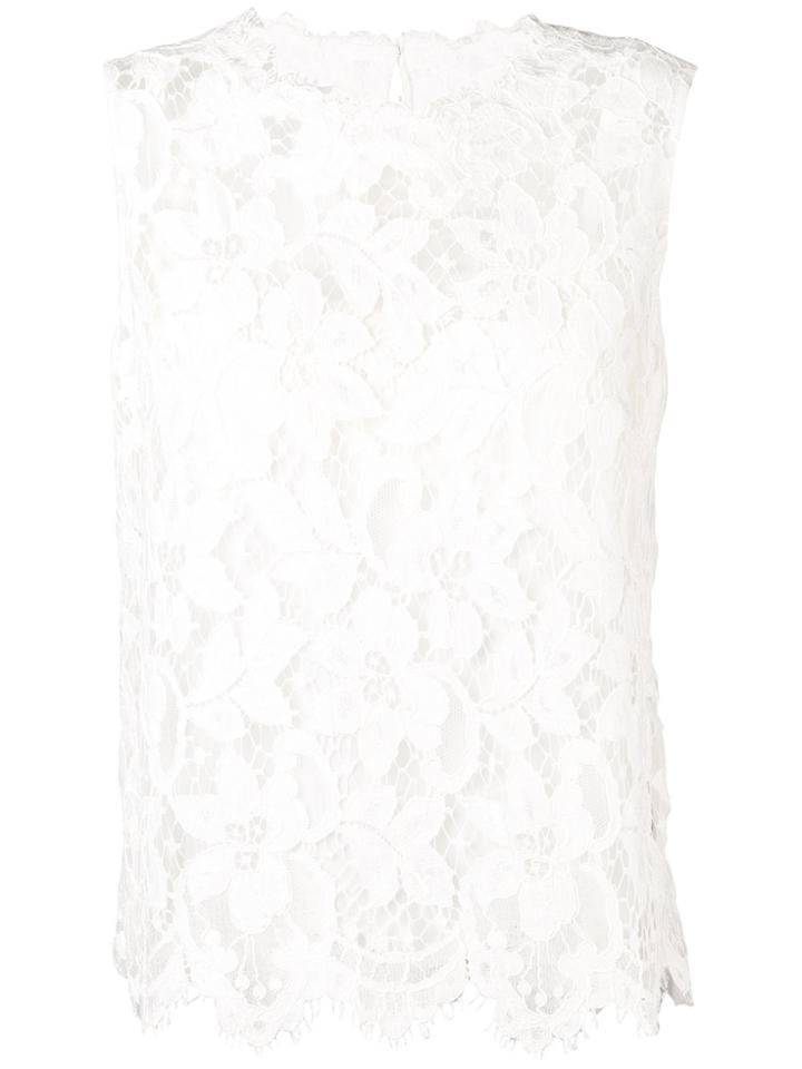 Dolce & Gabbana Layered Lace Tank - Yellow & Orange
