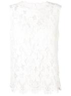 Dolce & Gabbana Layered Lace Tank - Yellow & Orange