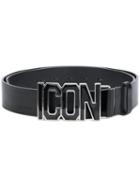 Dsquared2 - Icon Belt - Men - Calf Leather - 95, Black, Calf Leather