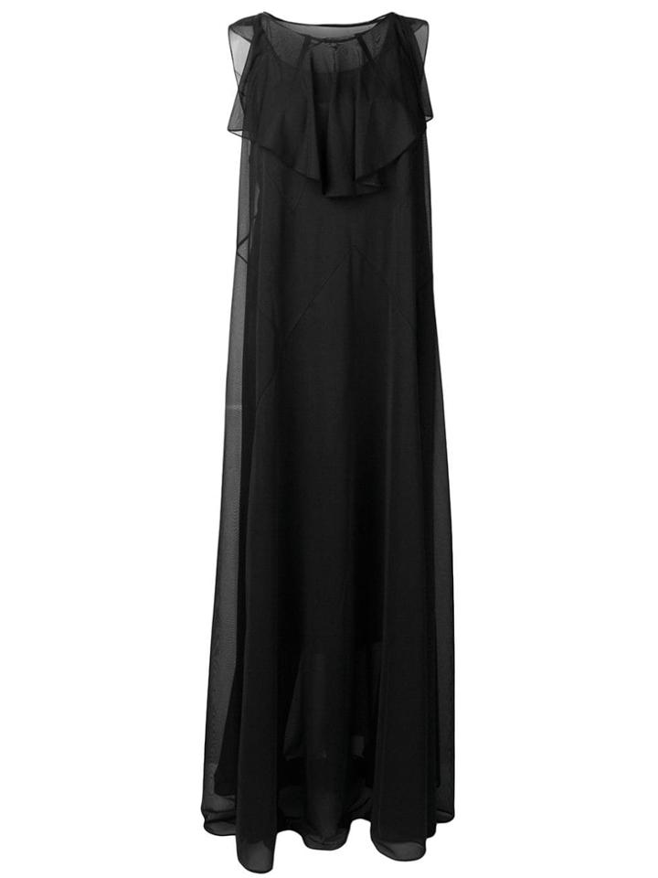 Maison Margiela Ruffled Sleeveless Dress - Black