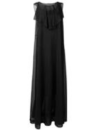 Maison Margiela Ruffled Sleeveless Dress - Black