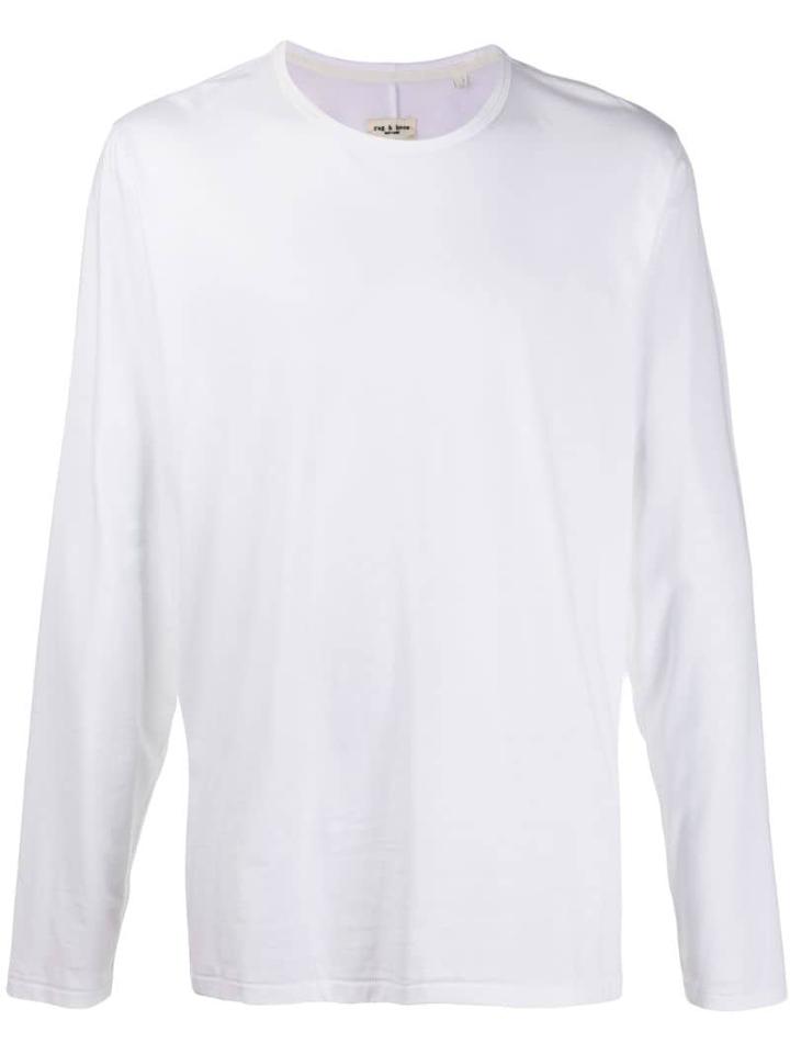 Rag & Bone Plain Relaxed-fit Sweatshirt - White