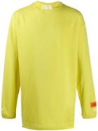 Heron Preston Mock Neck Sweatshirt - Yellow