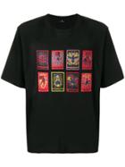 Marcelo Burlon County Of Milan Front Printed T-shirt - Black