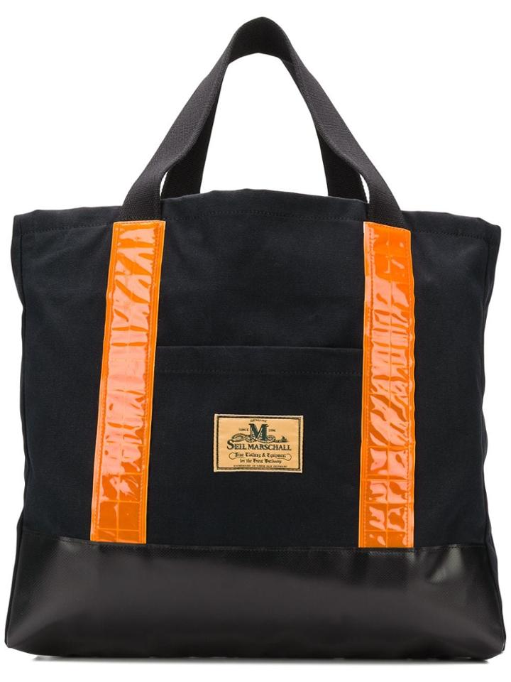 Junya Watanabe Man Contrast Tape Tote Bag - Black