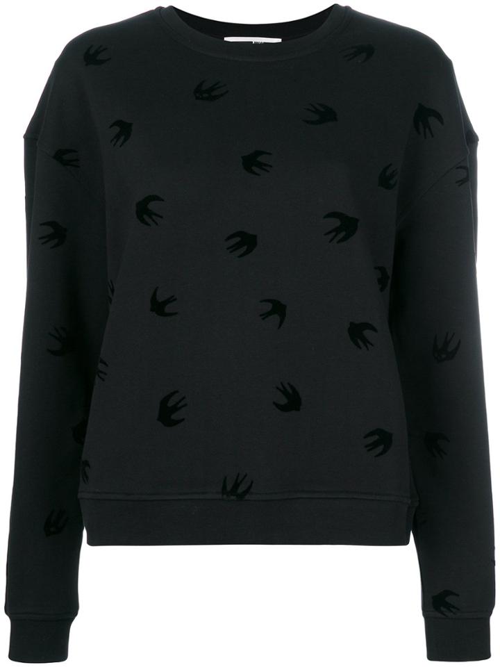 Mcq Alexander Mcqueen Mini Swallow Sweatshirt - Black