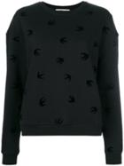 Mcq Alexander Mcqueen Mini Swallow Sweatshirt - Black