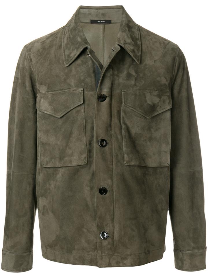 Tom Ford Nubuck Truck Jacket - Green