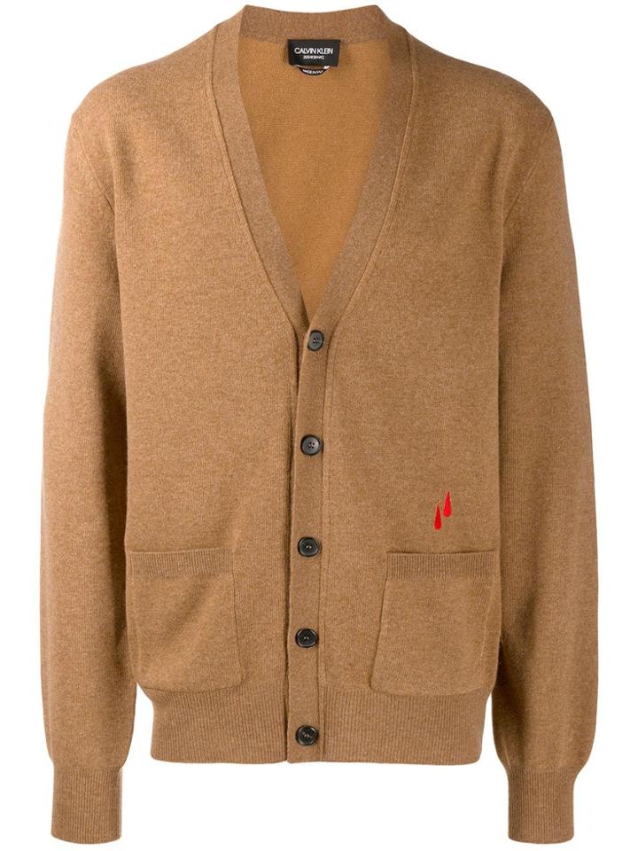 Calvin Klein 205w39nyc Embroidered Cardigan - Brown