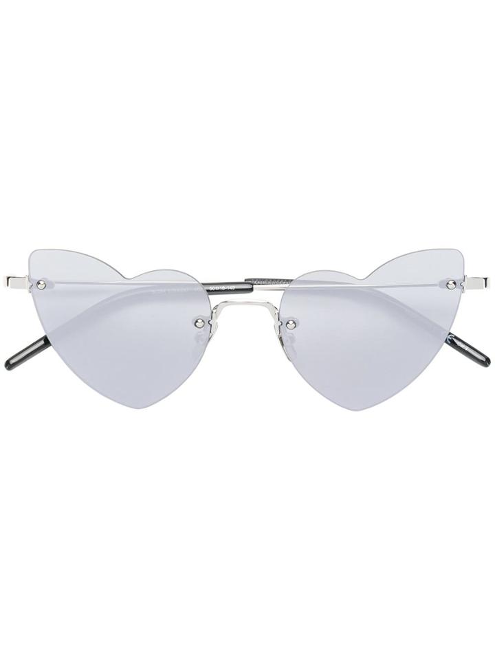 Saint Laurent Eyewear New Wave Loulou 254 Sunglasses - Metallic