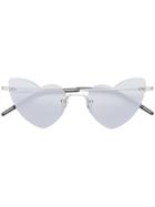 Saint Laurent Eyewear New Wave Loulou 254 Sunglasses - Metallic