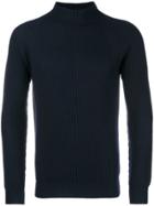 Aspesi Ribbed Slim-fit Sweater - Blue