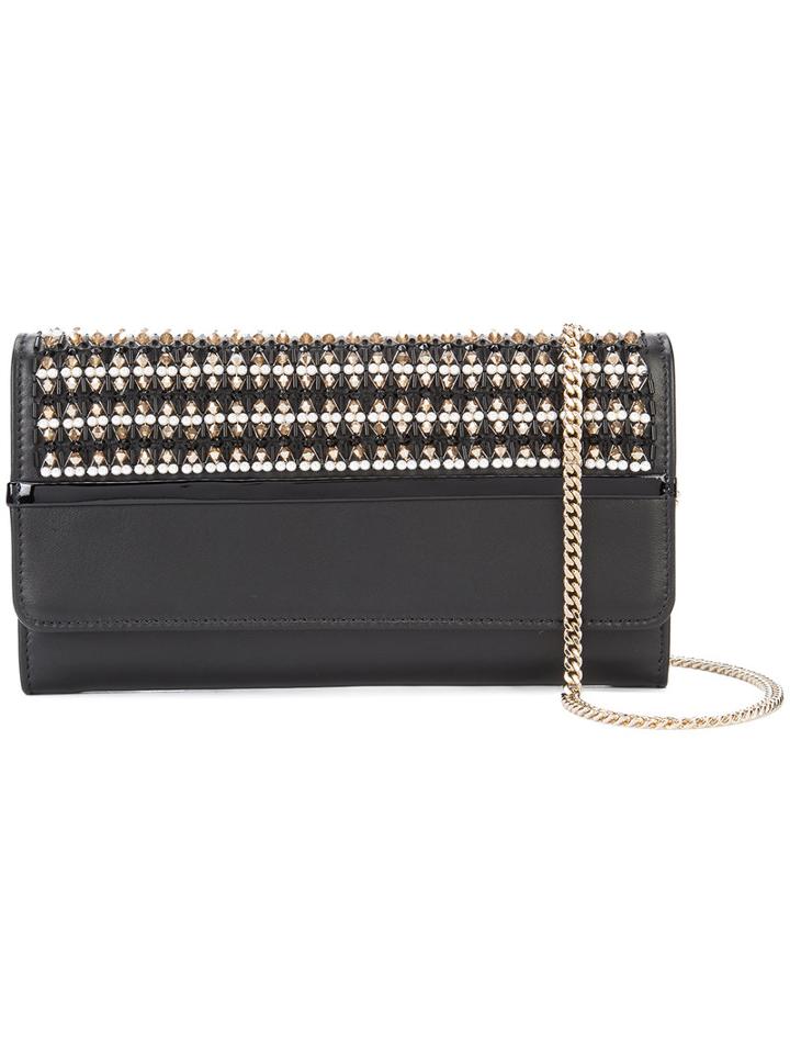 Lanvin - Beaded Clutch - Women - Leather - One Size, Black, Leather