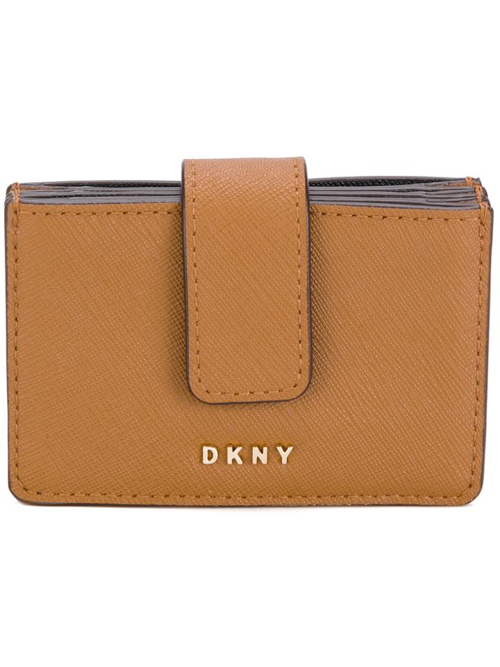 Dkny Foldover Cardholder - Brown