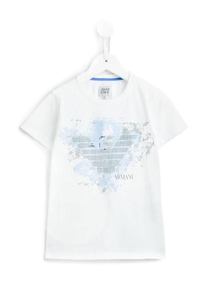 Armani Junior Logo Print T-shirt