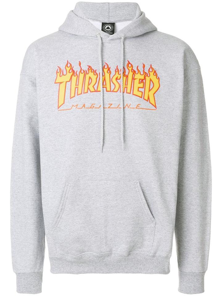 Thrasher Thrasher Flame Hoodie - Grey