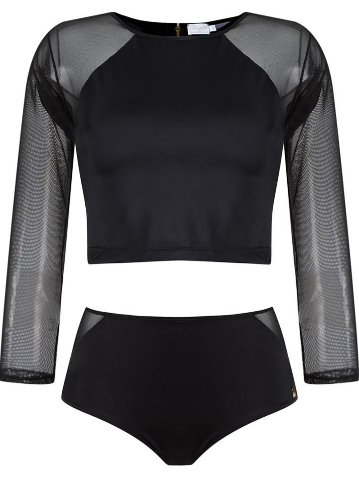 Brigitte Cropped Top And Hot Pants Set
