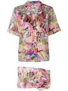 Tommy Hilfiger Graphic Pyjama Blouse - Multicolour