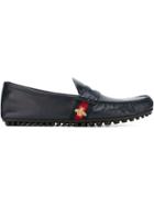 Gucci 'bee Web' Driving Shoes - Blue
