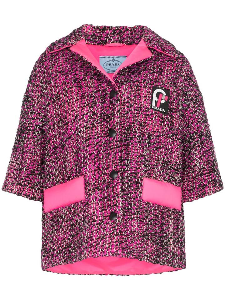 Prada Knickerbocker Tweed Jacket - Purple