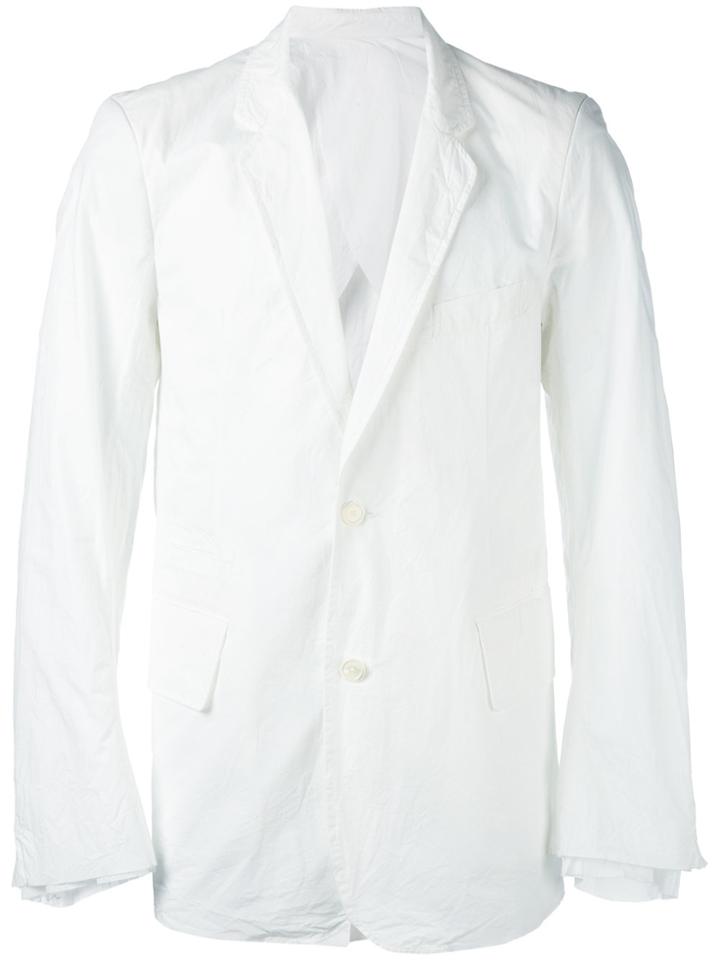 Takahiromiyashita The Soloist Wardrobe Narrow Lapel Jacket - White