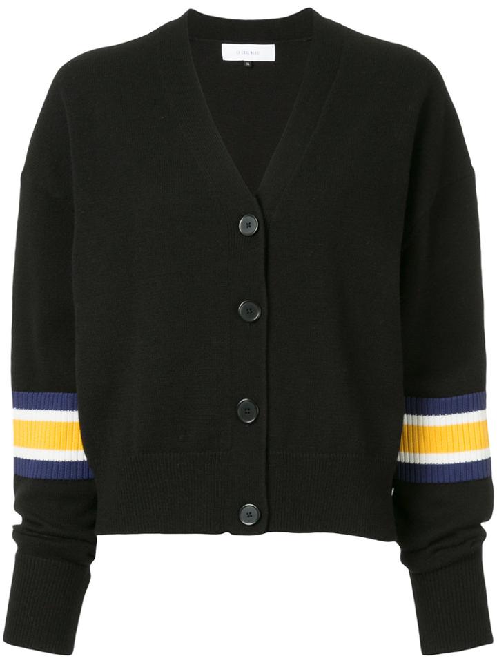 Le Ciel Bleu Contrast-panel Sweater - Black