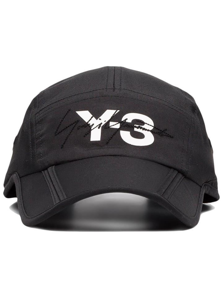 Y-3 Black Foldable Logo Cap