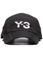 Y-3 Black Foldable Logo Cap