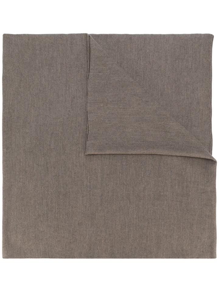 Lardini Plain Scarf - Green