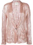 Forte Forte Single-breasted Blazer - Pink