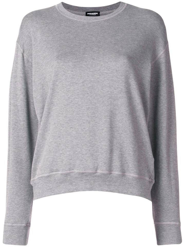 Dsquared2 Logo Embroidered Sweater - Grey