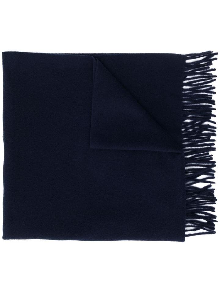 Maison Kitsuné Tricolour Fox Scarf - Blue
