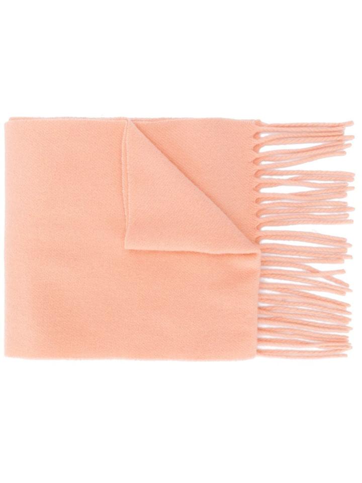 Acne Studios Animal Embroidered Scarf - Pink