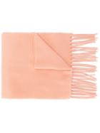 Acne Studios Animal Embroidered Scarf - Pink