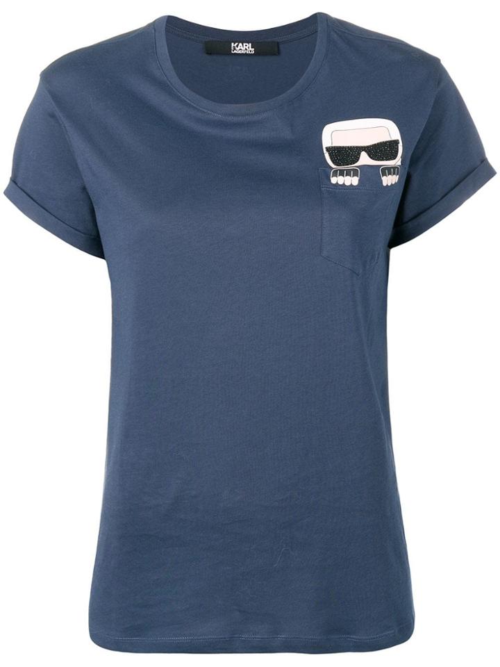 Karl Lagerfeld Ikonik Karl Pocket T-shirt - Black