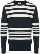 Kent & Curwen Striped Knitted Sweatshirt - Blue