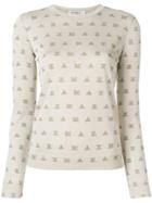 Max Mara Woven Logo Jumper - Nude & Neutrals