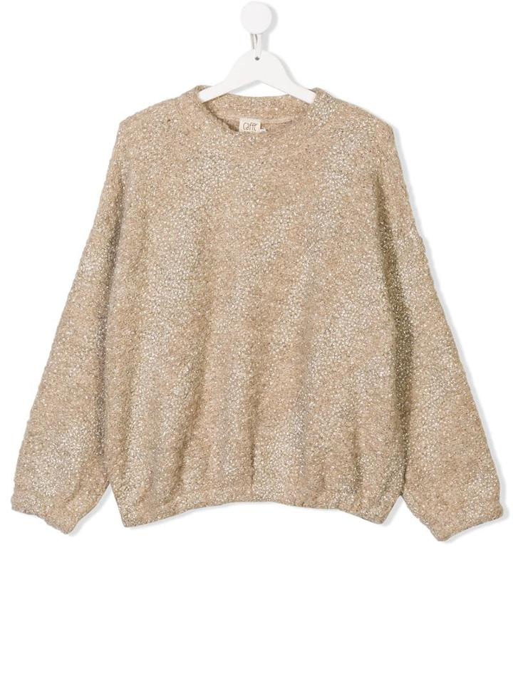 Caffe' D'orzo Oversized Sweater - Neutrals